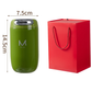 Green Gift Box Set Premium 316 Stainless Steel Coffee Tumbler - 350ml Vacuum Insulated Travel Mug with Sip Lid, Leak-Proof Egg Shape Design, Hot & Cold Beverage Cup for Office Commute Outdoor Gift