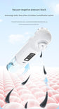 White Heated Micro-Bubble Blackhead Remover Vacuum Pore Cleaner - 46C Hot Compress Electric Water Cycle Facial Cleansing Device with 6 Suction Heads 3 Modes