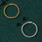 2-piece Aureate and  Silvery Luxury Crystal Heart Tennis Bracelet - European Roman Style Pave CZ Diamond Link Chain - Elegant Gold Silver Rose Gold Plated Fashion Jewelry for Women