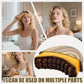 Leopard print Lymphatic Contour Face Brush - Curved Facial Eye Neck Massage Tool - Nylon Bristle Body Brush for Skin Tightening Circulation Detox - Plastic Handle Dry Brushing