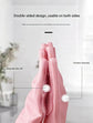 Orange Silicone Pet Bathing Gloves - Pink Double-Sided Design for Cats and Dogs - Gentle Massage, Easy Lather, Durable and Waterproof, Ideal for Pet Grooming and Home Use