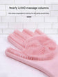 Purple Silicone Pet Bathing Gloves - Pink Double-Sided Design for Cats and Dogs - Gentle Massage, Easy Lather, Durable and Waterproof, Ideal for Pet Grooming and Home Use