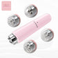 Pink Electric Eye Massager Pen - Vibration Massage Wand for Eye Area, Face, and Neck - Battery Operated Skincare Tool（Batteries not included）, Compact Daily Use, Gift Ready