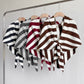 Brown Striped Women&