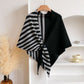 Blue and Grey Color blocking Striped Women&