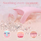 2-piece Light Pink Face Ice Roller with Gel Cooling Head and Gua Sha Board- Reusable PP and Gel Cold Massage Tool for De-Puffing, Soothing, and Refreshing Skin, Easy to Freeze, Comfortable Grip, Daily Skincare Essential