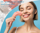 Green Face Ice Roller with Gel Cooling Head- Reusable PP and Gel Cold Massage Tool for De-Puffing, Soothing, and Refreshing Skin, Easy to Freeze, Comfortable Grip, Daily Skincare Essential