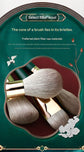 14-Piece Green  storage bucketSynthetic Fibre Makeup Brush Set - Soft Bristles, Long Handles, Complete Face and Eye Kit, Beginner Friendly Beauty Tools for Foundation, Blush, and Eyeshadow Application