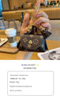 Black Cute Mini PU Leather Coin Pouch with Tassel Keychain - Printed Pattern Earphone Holder, Small Key Bag for Women, Lightweight Everyday Accessory