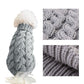Black M size Cosy Cable Knit Dog Jumper -  Warm Winter Pet Clothing, Soft High Neck Design, Small to Medium Dogs, Easy Wear Pullover Style, Ideal for Chilly Evenings and Outdoor Walks