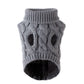 White M size Cosy Cable Knit Dog Jumper -  Warm Winter Pet Clothing, Soft High Neck Design, Small to Medium Dogs, Easy Wear Pullover Style, Ideal for Chilly Evenings and Outdoor Walks