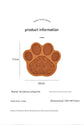 Light Yellow Silicone Slow Feeder Lick Mat for Dogs and Cats - Paw Shaped Non Slip Pet Bowl with Suction Cups - BPA Free, Dishwasher Safe, Freezer Safe, Anxiety Relief, Easy Clean, 20x17cm - Pink, Brown, Yellow