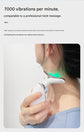 Black Neck and Face Massager - 3 Colour Light Therapy, EMS Microcurrent, Vibration & Heat - Rechargeable Anti-Ageing Device for Wrinkles, Neck Lines, Jawline & Skin Tightening - Portable Home Beauty Tool