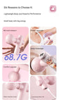 Pink Mini Massage Gun - Pocket-Sized Deep Tissue Percussion Massager with 4 Speeds, 7mm Amplitude, 12KG Force, USB-C Rechargeable - Ultra Quiet, 68.7g Lightweight for Muscle Recovery, Travel, Office