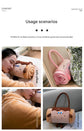Brown 80*100cm Cartoon Hand-Carry Roll-Up Blanket - Plush Flannel Nap Blanket with Pillow Function, Portable Office & Travel Throw for Home, Car, and Sofa Use - Soft, Machine Washable, Multi-Scene Use