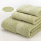 3-Piece Olive Green Towel Set - Soft Absorbent Bath, Hand & Face Towels with Jacquard Weave, Gift Set for Home, Hotel, or Gifting - Durable, Low-Lint, Machine Washable