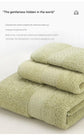 3-Piece Olive Green Towel Set - Soft Absorbent Bath, Hand & Face Towels with Jacquard Weave, Gift Set for Home, Hotel, or Gifting - Durable, Low-Lint, Machine Washable