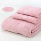 3-Piece Pink Towel Set - Soft Absorbent Bath, Hand & Face Towels with Jacquard Weave, Gift Set for Home, Hotel, or Gifting - Durable, Low-Lint, Machine Washable
