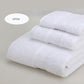 3-Piece White Towel Set - Soft Absorbent Bath, Hand & Face Towels with Jacquard Weave, Gift Set for Home, Hotel, or Gifting - Durable, Low-Lint, Machine Washable