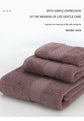 3-Piece Light purple Towel Set - Soft Absorbent Bath, Hand & Face Towels with Jacquard Weave, Gift Set for Home, Hotel, or Gifting - Durable, Low-Lint, Machine Washable