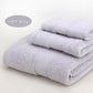 3-Piece Light gray Towel Set - Soft Absorbent Bath, Hand & Face Towels with Jacquard Weave, Gift Set for Home, Hotel, or Gifting - Durable, Low-Lint, Machine Washable