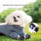 Grey XXL size Pet Waterproof Full-Body Dust-Proof Pants with Belly Coverage - Adjustable Straps, 4-Leg Protection for Small Dogs, Easy Clean Outdoor Wear