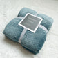 Green 70*100cm Flannel Fleece Blanket - Quilted Diamond Pattern, Soft & Warm Polyester Throw for Office Nap, Sofa, Travel & Bed Use