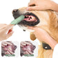 3-piece Blue and Green and Yellow Silicone Pet Finger Toothbrush for Cats and Dogs - Soft Dental Care Brush for Teeth Cleaning, Plaque Removal, and Oral Hygiene - Ideal for Small, Medium, and Large Breeds