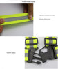 Orange Adjustable Reflective Safety Vest - High Visibility Elastic Straps for Night Running, Cycling & Construction, Lightweight Polyester Reflective Harness for Adults
