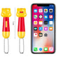 Yellow Bear Laser Cat Toy Set - 2 Piece USB Rechargeable Multi Pattern Laser Pointer with UV and White Light for Cats