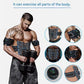Blue EMS Muscle Stimulator Belt Set - Rechargeable Abdominal Toning Trainer with Multiple Pads and Modes
