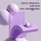 Purple 4cm Thick Balance Pad - Non-Slip High Density Foam Exercise Mat for Plank Push Up Knee Protection Fitness Training