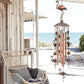 Ladybug Retro Metal Wind Chime - Large Hanging Bell Ornament for Balcony Garden Courtyard Decoration