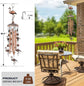Ladybug Retro Metal Wind Chime - Large Hanging Bell Ornament for Balcony Garden Courtyard Decoration