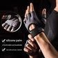 Pink Half Finger Fitness Gloves - Anti-Slip Breathable Gym Training Gloves for Weightlifting Cycling(Size:XL)