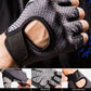 Pink Half Finger Fitness Gloves - Anti-Slip Breathable Gym Training Gloves for Weightlifting Cycling(Size:XL)
