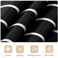 2-Pack Striped Adjustable Apron - Cross-Neck Bib Work Apron for Restaurant Catering Gardening(black thick stripes)