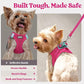 Orange Breathable Dog Harness and Leash Set - Adjustable Reflective Pet Vest with Swivel Clip(Size: M)