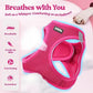 Rose red Breathable Dog Harness and Leash Set - Adjustable Reflective Pet Vest with Swivel Clip(Size: XL)