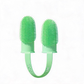 5-Pack Green Double Finger Pet Toothbrush - Soft TPR Dog Cat Dental Finger Brush Set