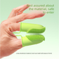 5-Pack Green Double Finger Pet Toothbrush - Soft TPR Dog Cat Dental Finger Brush Set