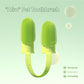 5-Pack Green Double Finger Pet Toothbrush - Soft TPR Dog Cat Dental Finger Brush Set