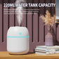 Green Mini USB Humidifier Large Mist - Desktop Ultrasonic Air Humidifier with Colorful LED Light