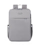 Grey Large Capacity Airbag Backpack Multi-Compartment Laptop Backpack Travel Business Bag