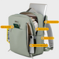 Green Large Capacity Airbag Backpack Multi-Compartment Laptop Backpack Travel Business Bag