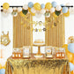 Gold Sequin Backdrop Curtain Party Wedding Photo Booth Background Panel 8FT x 2FT