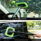 3-Piece Grey Car Windshield Cleaning Brush Set Microfiber Defogging Wiper Tool Window Glass Cleaner