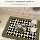 Black Kitchen Countertop Drainage Mat Absorbent Quick Dry Tech Velvet Dish Drying Pad 40x60cm(CD0077-2)