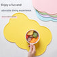 3-Piece Green Silicone Placemat Set Cloud Shape Non-Slip Heat Resistant Kids Dining Mat