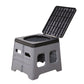 Grey Portable Folding Toilet Stool Outdoor Camping Car Emergency Portable Potty Chair